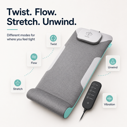 Air Compression Stretching Mat for Back, Neck, Hip & Sciatica Relief